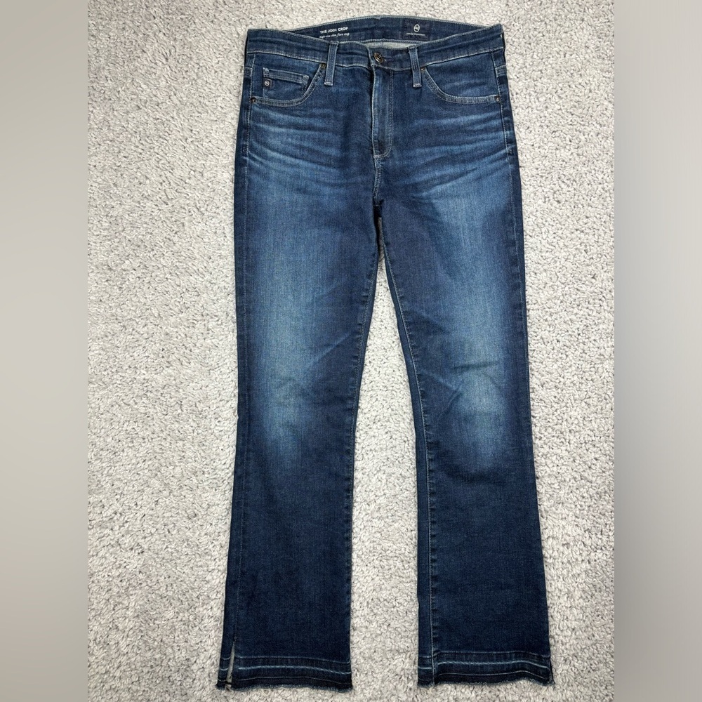 Adriano Goldschmied Jeans Womens 26 Jodi Crop High Rise Slim Flare Dark Denim